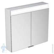 Зеркало-шкаф Keuco Edition 400 710х650х167 настенный, подсветка, диммер, розетки,серебр. 21521171301