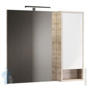 Зеркало-шкаф COMFORTY Гамбург-90 (900х800х150) подвесное,1 створка и полочка, дуб сонома 00004142227