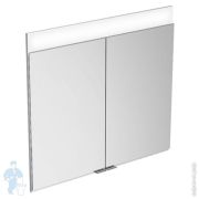 Зеркало-шкаф Keuco Edition 400 710х650х154 встраиваем.,подсветка,подогрев,розетки,серебр.21541171301
