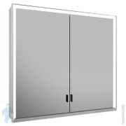 Зеркало-шкаф Keuco Royal Lumos 800x735x166 настенное, подсветка, диммер, розетки, сереб. 14302172301