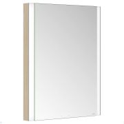Зеркало-шкаф Keuco Somaris 600х710х115 встраиваем.,подсв.,петли справа,подогрев,дуб свет.14511851101