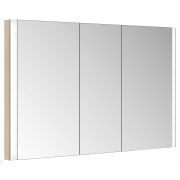 Зеркало-шкаф Keuco Somaris 1200х710х115 встраив.,3 дверцы,подсветка,подогрев,дуб светлый 14514853101