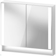 Зеркальный шкаф Duravit Qatego 800х750х155мм подвесной, с подсветкой, полочка, белый QA7151018180010