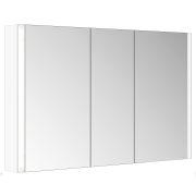 Зеркало-шкаф Keuco Somaris 1200х710х115 настенное,3 дверцы,подсветка,белый мат. 14504513100