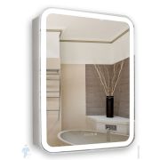 Зеркальный шкаф Silver Mirrors Фиджи 60 600х800х142 часы,смена цвета,датчик темп. LED-00002363