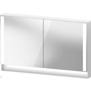 Зеркальный шкаф Duravit Qatego 1200х750х155 подвесной, с подсветкой, полочка, белый QA7153018180010