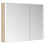 Зеркало-шкаф Keuco Somaris 1000х710х115 настенное,2 дверцы,подсветка,подогрев,дуб светл. 14503852201