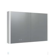 Зеркальный шкаф Акватек 1000х700х133 LED, подогрев, сенсор, корпус алюминий AQ7109-MLC