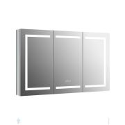 Зеркальный шкаф Акватек 1200х700х133 LED, подогрев, сенсор, корпус алюминий AQ7124-MLC