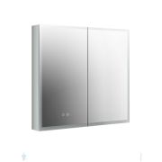 Зеркальный шкаф Акватек 800х700х133 LED, подогрев, сенсор, корпус алюминий AQ7803B-MLC