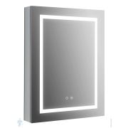 Зеркальный шкаф Акватек 600х800х133 LED, подогрев, сенсор, корпус алюминий AQ7604-MLC