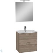 Комплект мебели 60см Vitra Mia 75103 тумба подвес , 2 ящ., раковина, зеркало c подсв., цвет: кордоба