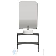 Консоль со столешницей Salini Grazia 900 27G109 напольная 900х740х505, зеркало 1200х710, черный/RAL