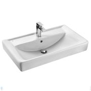 Раковина Aquaton Тигода 80 1WH302084 811x472x195 мм, перелив, отверстие под смеситель, белая