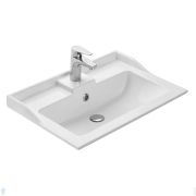 Раковина Aquaton Фабиа 65 1A708731FB010 650x450x180 мм, перелив, отверстие под смеситель, белая