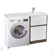 Уценка! Комплект мебели AQUATON Мишель 80 подвесной, цвет: белый софт/дуб эндгрейн