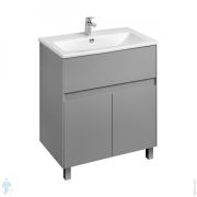 Уценка! Зеркальный шкаф AQUATON Стоун 60 1A231502SX010 600x150x833 подсветка, 1 дверца, белый глянец