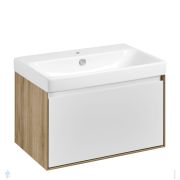 Уценка! Тумба с раковиной BelBagno (800х455х500) подвесная, 2 ящика, Rovere Nature