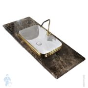 Столешница из мрамора EMPERADOR MARBLE для тумбы AeT CLASS 140 T291L140EM
