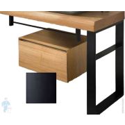 Ящик выдвижной AeT WOOD 500х415х245 натуральное дерево, черный матовый C396V1105