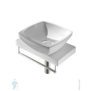 Столешница AeT TOP HAND 450х245х55 для раковины, подвесная, отв. справа, белый матовый C110RPV1F2101