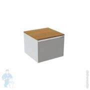 Раковина накладная ArtCeram Cognac 480х480х125 круглая, без перелива, marrone matera COL001 41 34