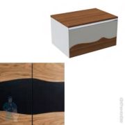 Уценка!GEBERIT Sigma20 Клавиша смыва, двойной смыв, черный глянцевый/кольца черный мат. 115.882.DW.1