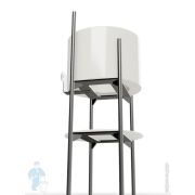 Уценка! GEBERIT Delta 51 Клавиша смыва, двойной смыв, пластик, белый 115.105.11.1