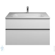 Тумба с раковиной Burgbad Fiumo 1020х490х610 подвесная, белый SFXL102F3956FOT2G0200