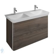 Тумба с двойной раковиной Burgbad Iveo 1200х492х721 подвесная, 2 ящика, трюфель SFEO120F2748G0161C0001*2