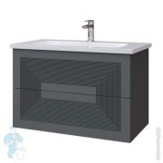 Тумба под раковину Caprigo MODO-Quarta 80 770х564х470 подвесная, 2 ящика, цвет: графит 35712-SF019