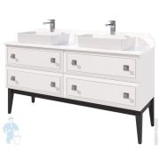 Тумба под умывальник Cezares ECO (770х450х500) без ручек, подвесная, Grafito ECO-CER-800-2C-SO-GR-P