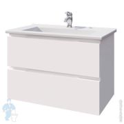 Тумба под раковину Caprigo Сидней 80 (770х580х470) подвесная, цвет белый 34816-B231