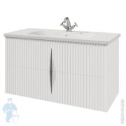 Тумба c раковиной Caprigo Novara 100 (998х558х476) подвесная, бланж, 2 ящика 35917-SF027+Эйфория 100