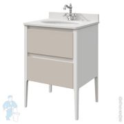 Тумба под раковину Caprigo Orlando 650х975х550 напольная, цвет белый/кофе ORL 65-B231/052
