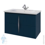 Тумба под раковину Caprigo Novara 80 2 ящика, синий шелковисто-матовый 34916-061