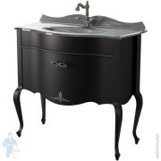 Тумба под раковину Caprigo Бурже 90 nero lucido 940х950х460 11013-020
