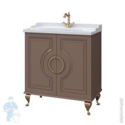 Тумба под раковину Caprigo Valletta 80 820х913х480 напольная, 2 двери, цвет: шоколад 35312-TP809