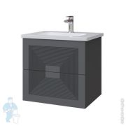 Тумба под раковину Caprigo MODO-Quarta 60 606х563х470 подвесная, 2 ящика, цвет графит 35710-SF019