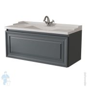 Тумба под раковину Caprigo Ponza-A 100 (1025х472х470) подвесная, цвет графит, 1 ящик 13514-084