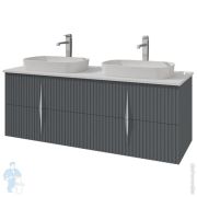 Тумба под раковину Caprigo Novara 1500 (1500х650х550) подвесная, графит, 4 ящика 35920-SF-019
