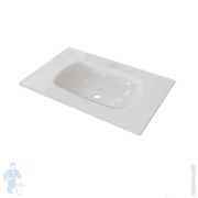 Раковина для тумбы Caprigo 75 (734х467) без бортика, стеклокерамика GC18R-34911