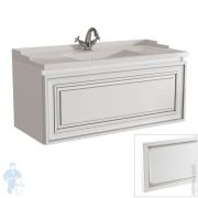 Тумба под раковину Caprigo Ponza-A 100 (1025х472х470) подвесная, цвет Bianco alluminio 13514-B016