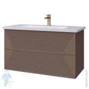 Тумба под раковину Caprigo MODO-Terza 100 998х564х476 подвесная, 2 ящика, цвет шоколад 35614-TP-809