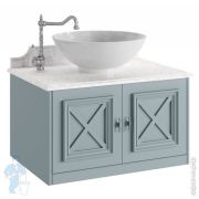 Тумба под раковину Caprigo Искья 70 подвесная blue-white 762х543х540 под столешницу 12711-043