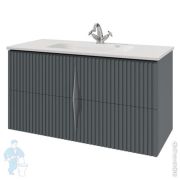 Тумба под раковину Caprigo Novara 105 (1074х569х478) подвесная, графит, 2 ящика 35914-SF019