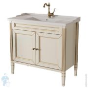 Тумба под раковину Caprigo Альбион Промо 90 bianco antico 930х855х475 2 двери 33319-В002