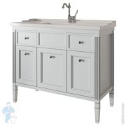 Тумба под раковину Caprigo Альбион Промо 100 grey 1025х890х470 3 двери, 2 ящика 33325-В077