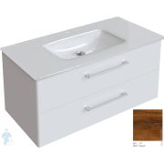 Тумба под раковину Caprigo Аккорд 100 дуб старый 1002х485х450 подвесная, 2 ящика 2221-47