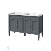 Тумба под раковину Caprigo Альбион 125 concept 1250х875х470 двойная 4 двери, графит 34020-SF019